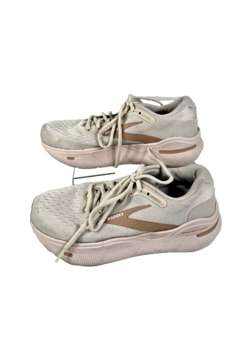 Brooks Ghost Max Road Running Shoes Sneakers Womens 8 B Pink cream Low Top